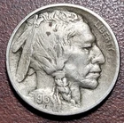 1913-D Type 2 Buffalo Nickel Choice VF 90% Full Horn Semi Key Date Coin Type II