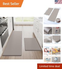 Kitchen Mats, 2PCS Kitchen Rugs, Cushioned Anti Fatigue Kitchen Mats for Floo...