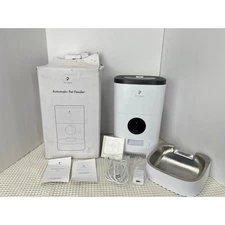 PETLIBRO Automatic Pet Feeder White WiFi App W/Box Tssted Working