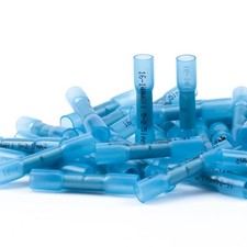 Heat Shrink Butt Connectors 16-14 AWG, 100 Pcs Waterproof Electrical Crimp Sp...