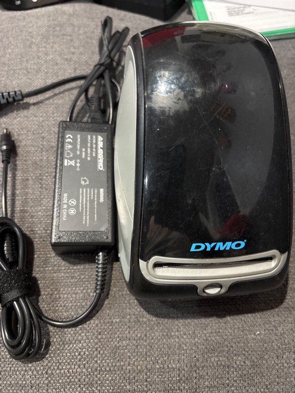 Dymo LabelWriter 450 label printer, AC adapter & USB cable