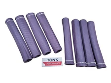 Universal 8 Heat Shield Wrap Slip On Spark Plug Wire Insulator Sleeve Purple