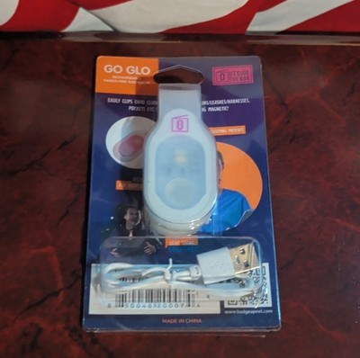 Outside The Box GO GLO Rechargeable Hands-Free LED Flashlight Magnetic Clip USB