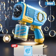 1pc Electric Automatic Bubble Machine Gun Outdoor Kids Summer Toy - NEW