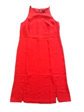 Ann Taylor Dress Red Sleeveless Size 4P Petite NWT Cute