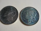 TWO (2) 1896 Morgan 90% U.S. Silver Dollars in UNC Condition FREE SHIPPING