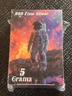 5 Gram .999 PAN Silver Co. Astronaut~ Low 3000 Mint~FACTORY SEALED #1070