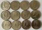US Kennedy Half Dollars, Lot of 12, 1968-2000, see scans
