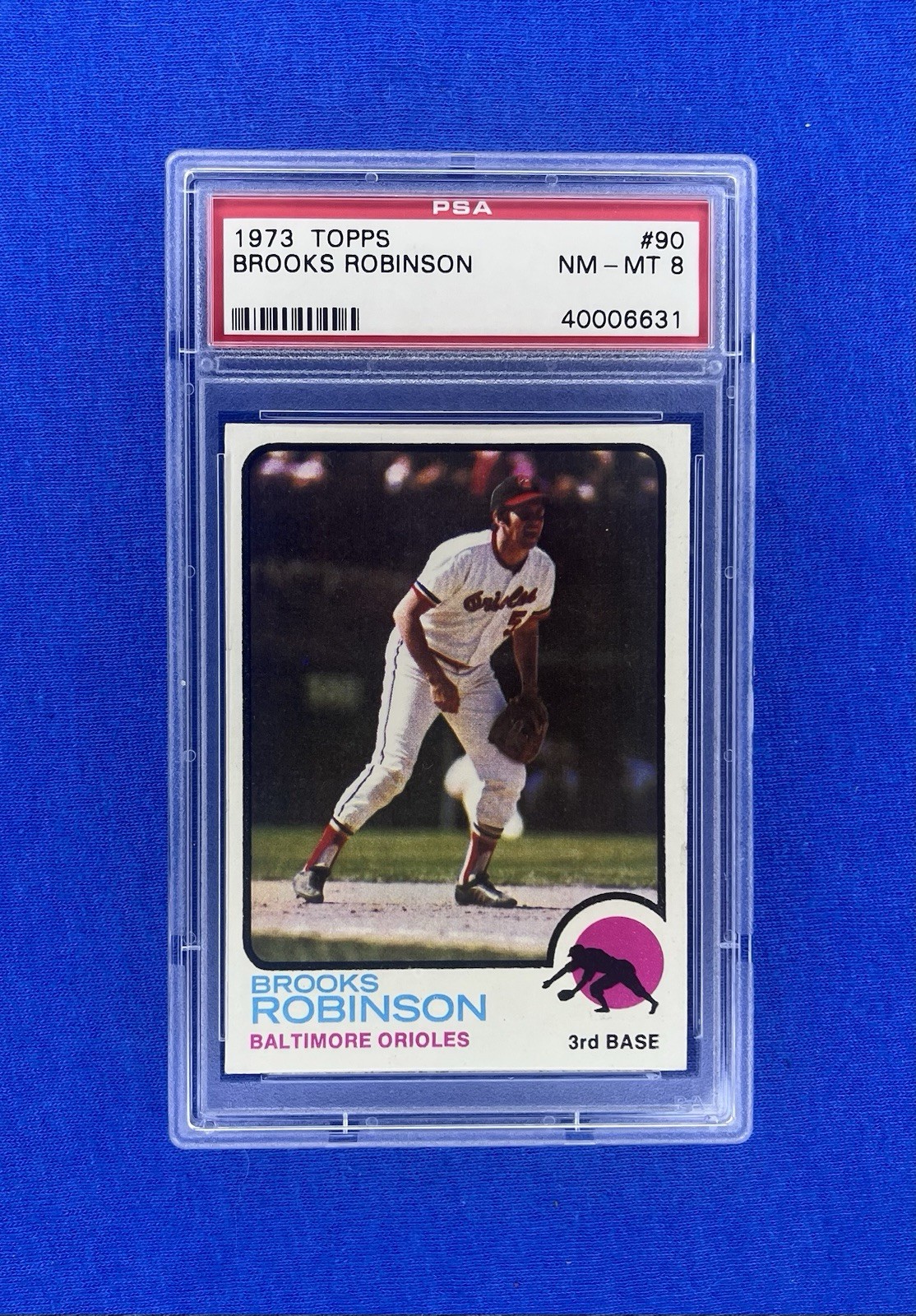 1973 Topps Baseball #90 - Brooks Robinson - PSA 8