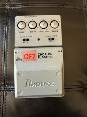 Ibanez CF7 CHORUS/FLANGER Guitar Effect Pedal John 5 Omar Rodriguez Lopez
