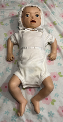 Vintage Baby Anne Wetting Hospital Training CPR Doll Laerdal Medical 21'' #2