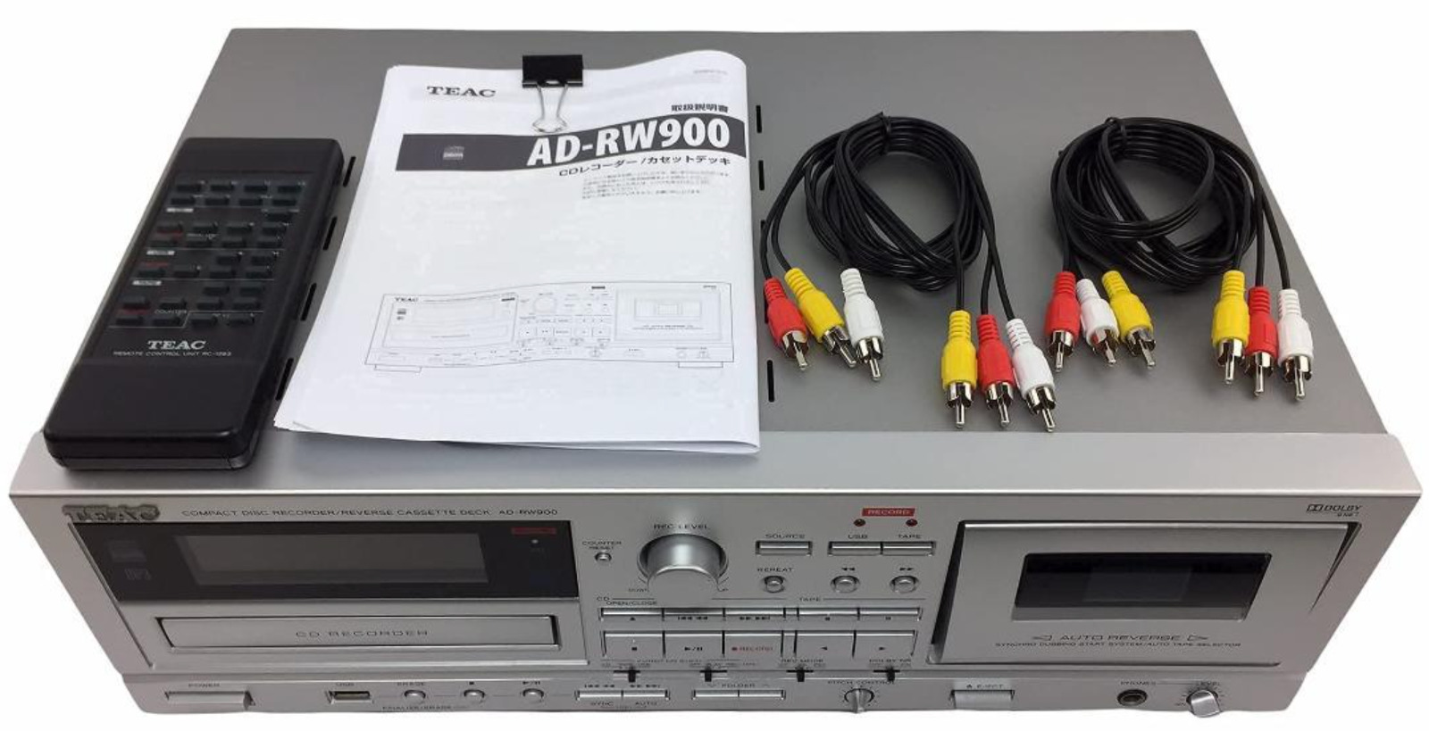 (EXCELLENT) TEAC AD-RW900 CD Compact Disc Recorder Reverse Cassette Deck USB