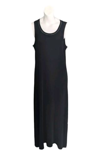 CHICO'S Travelers $119 Slinky Seamed Maxi Tank Dress Size 2 US Large / 12 / 14 - Picture 1 of 5