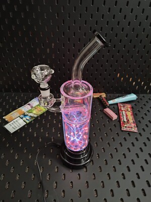 Mind Storm, 30cm Premium Glas Plasma Bong & Bowl von Blazed & Confused