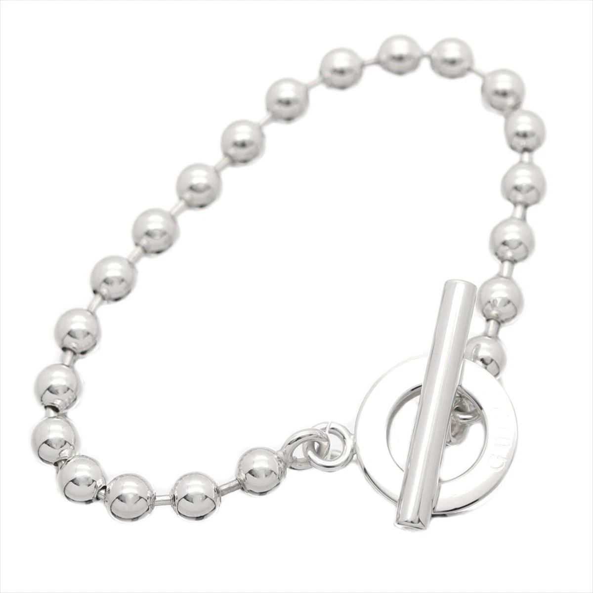 Chaîne à billes GUCCI bracelet cœur argent 925 accessoires chaîne unisexe 17 cm cadeau