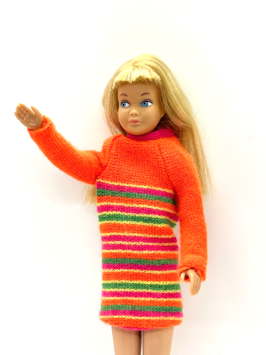 Vintage Barbie SKIPPER dünne Streifen #0950 gerade Bein Puppe platinblond - Bild 10 von 10