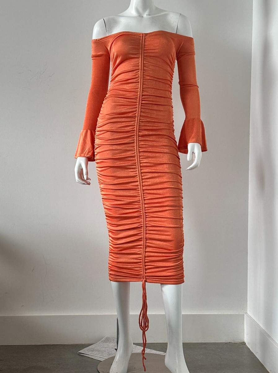 alamour the label orange dress Margherita Dress