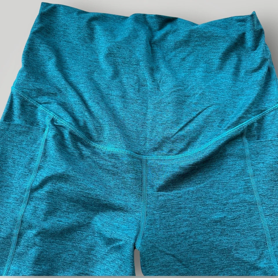 Tek Gear Women's Maternity XL Green Black Marled High Rise Ultra Stretch Legging - Image 3 of 4