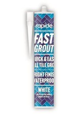 2993- RAPID WHITE FAST GROUT 260ML CARTRIDGE  Waterproof and mould resistant.