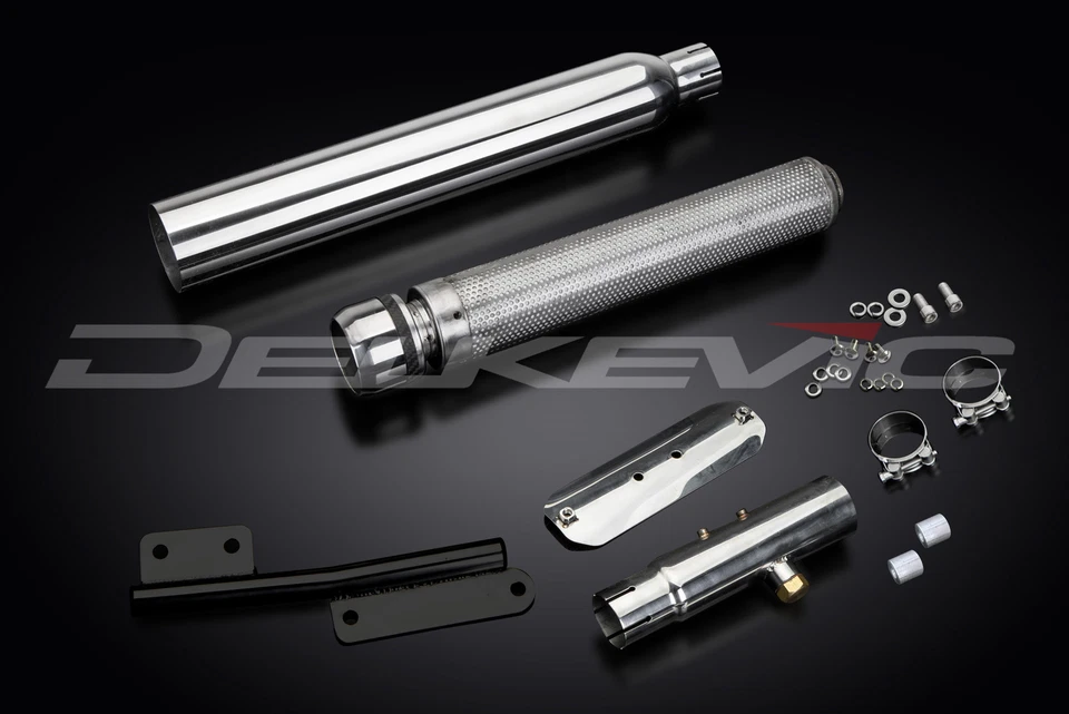 Yamaha Bolt XVS950 2014-21 Delkevic 21" Bull Nose Kit Silenciador Escape Inoxidable Foto 3 de 4