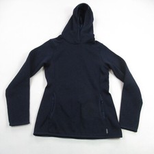 Eddie Bauer Hoodie Womens XS Long Sleeve Lightweight Blue Hood Pullover Casual