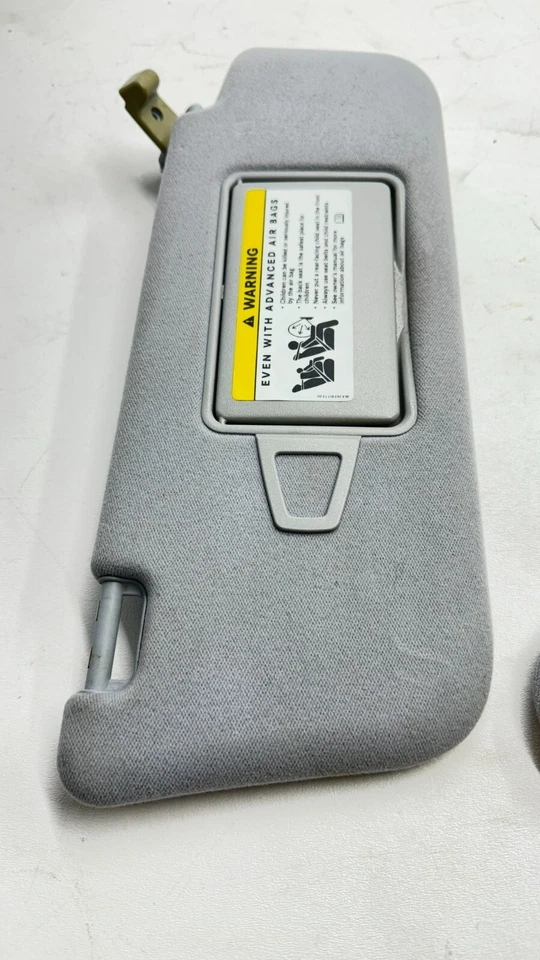 2005-2008 Hyundai Sonata Right Side Gray Cloth Sun Visor OEM 85202-0A750QS - Image 2 of 4