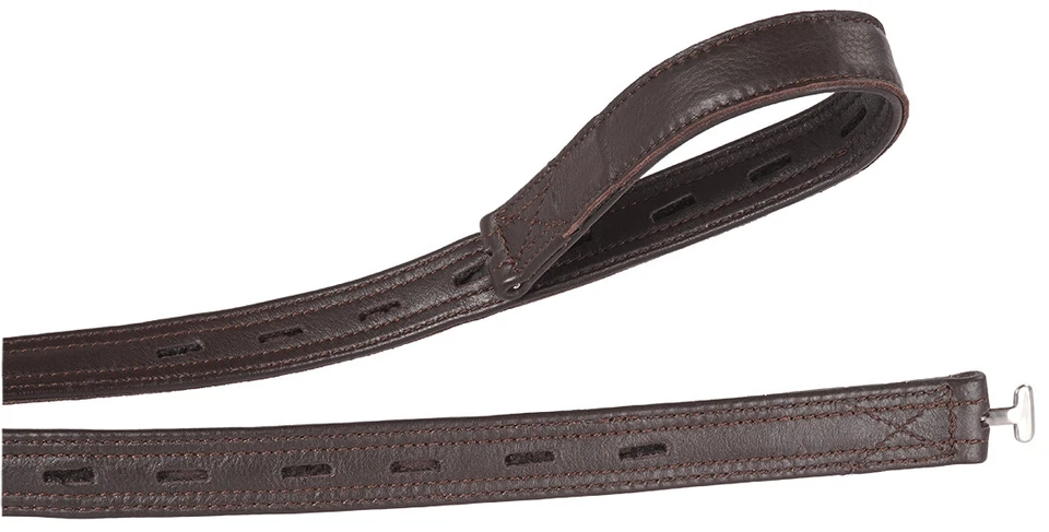 Correa de estribo Equinate Slimline Mono Ghost marrón negro 60 cm 70 cm 80 cm cuero - Imagen 3 de 4