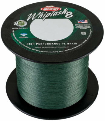 (0,11  /m) Berkley Whiplash 8 Green - je 25m 0,30mm - 71,6kg geflochtene Schnur