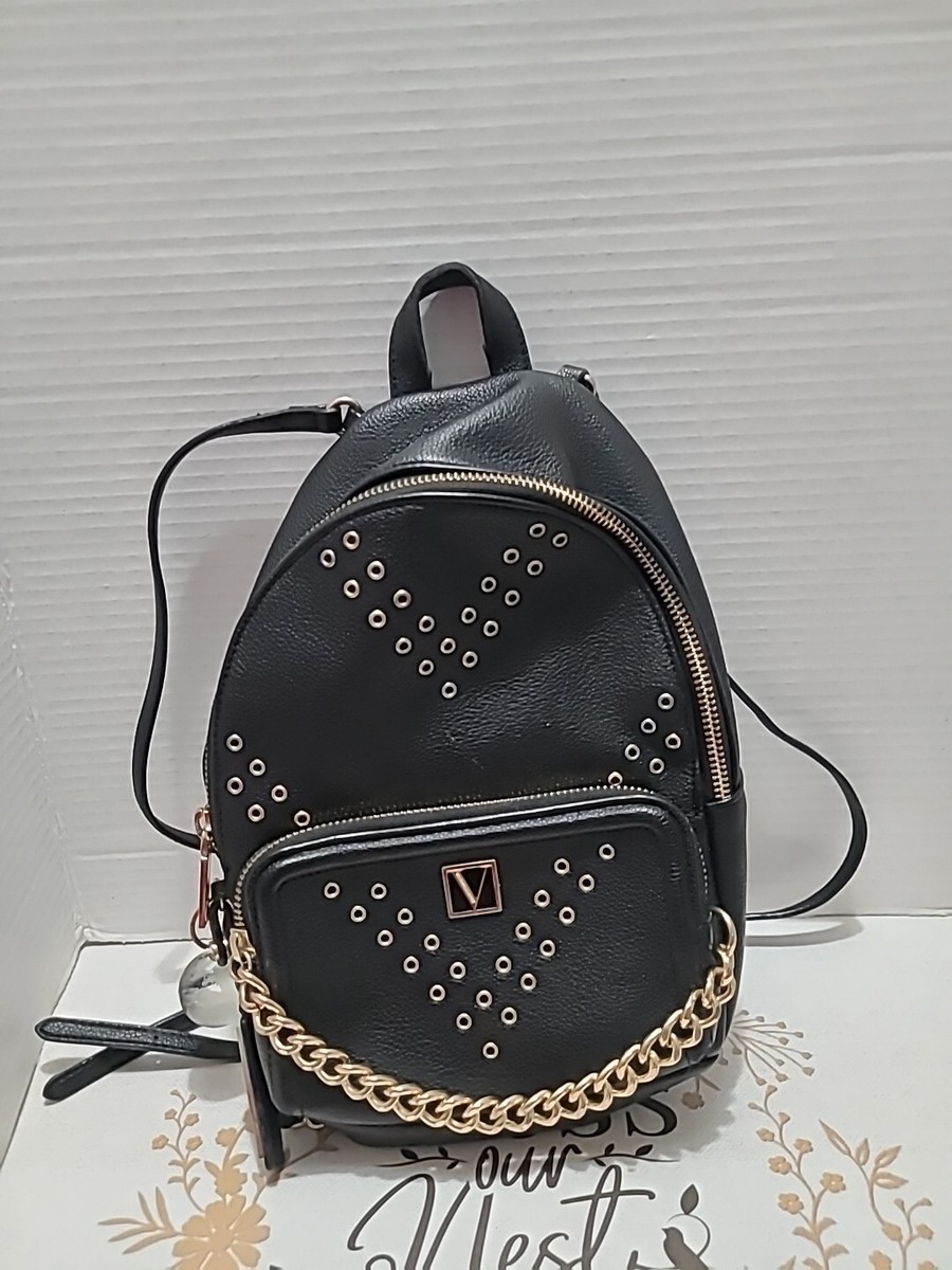 Victorias Secret Mini Backpack Gold Accent Chain Grommet  display picture 2