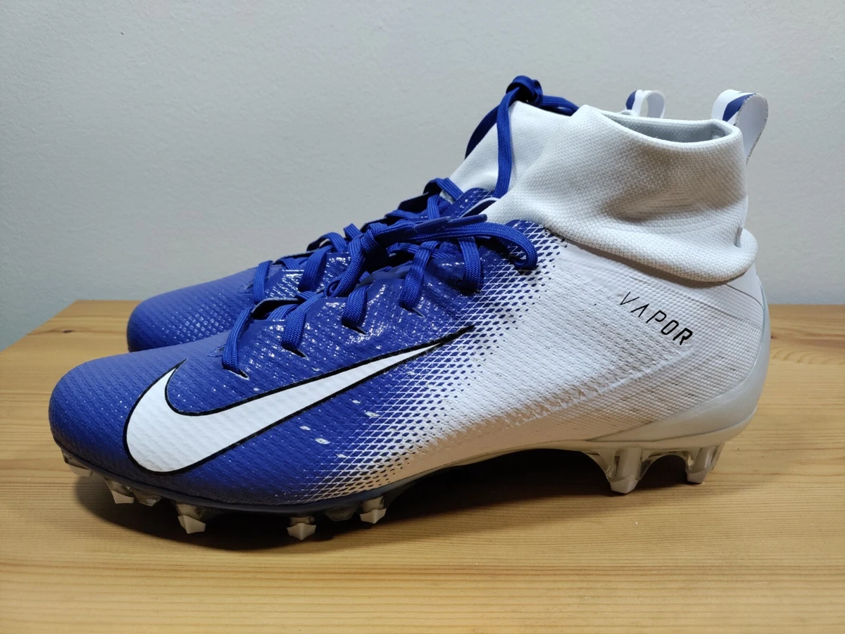 Nike Vapor Untouchable Pro 3 Blue White Football Cleats AO3021-145