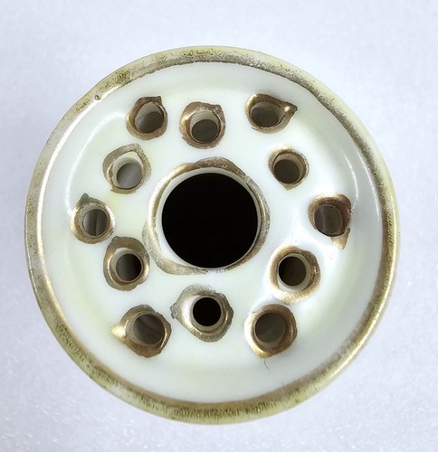 Nippon Porzellan 4 5/8" Hut Pin Halter Art Deco gelbe Rosen lila Veilchen Gold - Bild 5 von 6