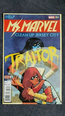Ms Marvel #3 Marvel Comics  2016 - Help Clean Up Jersey City
