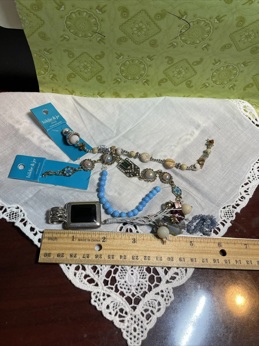 Crafting Jewelry Beads  Parts Repair Harvest Bag Lot BEA8-47