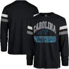 Carolina Panthers NFL Men's 47 Brand L/S Flint Black One Spot Shirt 2XL
