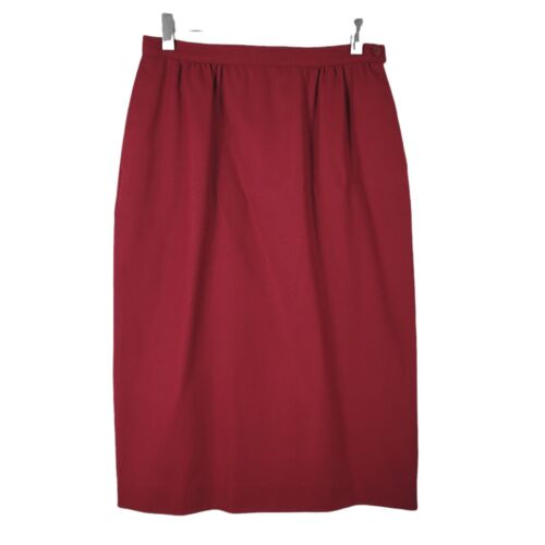 Vintage Pendleton Skirt Sz 10 Red Fall Winter Woo… - image 1
