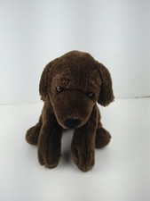 Animal Alley Brown Chocolate Labrador Lab 12" Laying Plush Puppy Dog Toys R Us