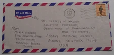 WORLDWILD : UNITED ARAB EMIRATES 1992 AIRMAIL COVER USED TO NY USA
