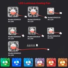 12/24V 4010/3010 Extruder Hot End LED Cooling Fan for PRUSA VORON 3D Printer