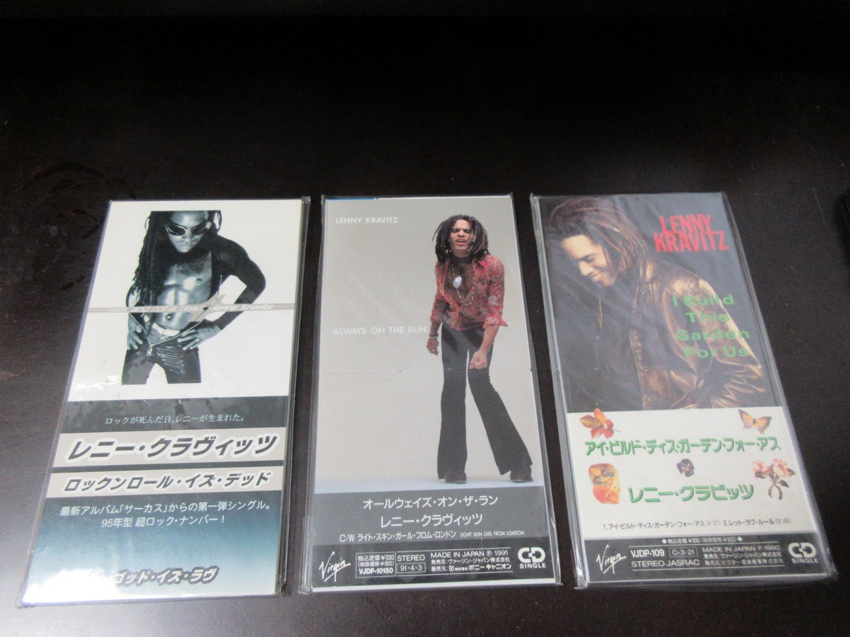 Lenny Kravitz Japan Triple 3 inch Mini CD Single Lot I Build