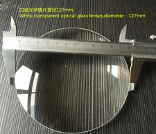 1PC Optics Glass large Double Convex Lens concentrating Magnifying Glass