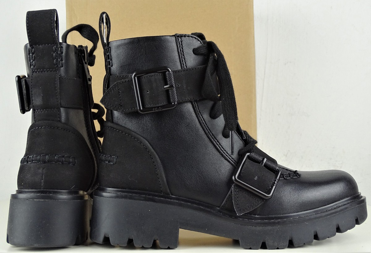 UGG W NOE BOOT 1104731 Bootie Stiefel Damen Boots Leder Black Gr