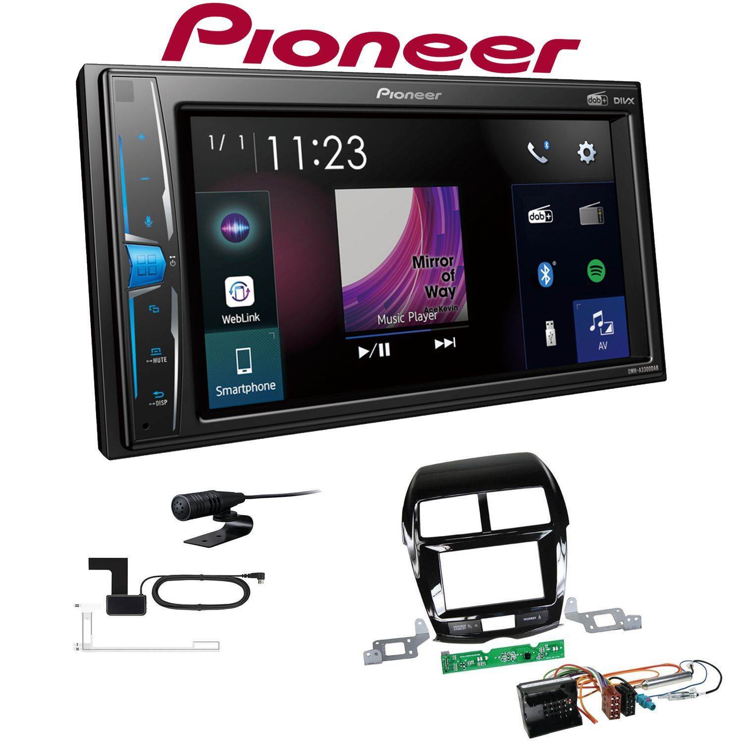 Tappetini Antiscivolo Per Jeep Avenger 2023-2025 - Set Completo In Gomma Per Portiere E Console