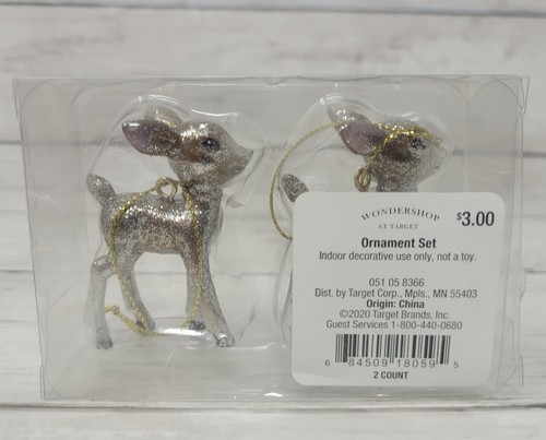 Target Wondershop Mini Retro Reindeer Ornaments METALLIC BROWN/BRONZE HTF- NEW - Picture 2 of 6