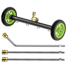 POHIR 16" Pressure Washer Undercarriage Cleaner 4800 PSI Under Car Washer Broom