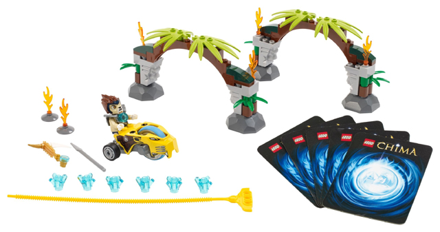 チコリ LEGO CHIMA LENNOX Jungle Gate Building Toy 81 PCS 70104