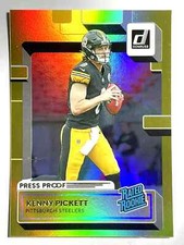 RATED ROOKIE CARD KENNY PICKETT Steelers 2022 Donruss GOLD HOLO PRESS PROOF #301