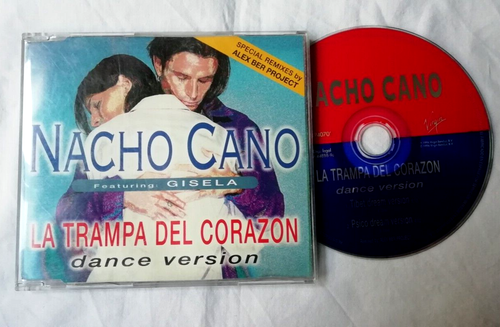 NACHO CANO LA TRAMPA DEL CORAZON CD DANCE VERSION 1996 SINGLE PROMOCION - Imagen 1 de 5