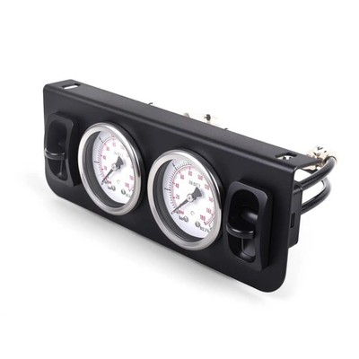 Air Control Panel zwei Schalter manuelles Paddelventil mit Dual 180 PSI Messgerät für Tru
