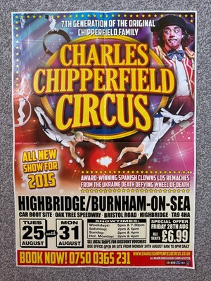 Charles Chipperfield Circus Poster 2017 - Highgate/Burnham on Sea