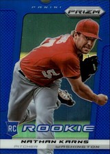 2013 Panini Prizm Prizms Blue #252 Nathan Karns - BB